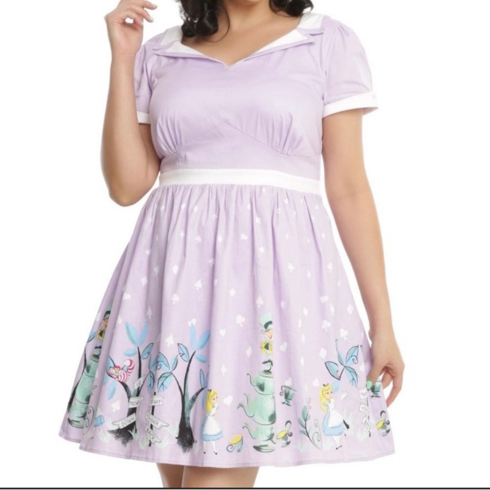 Alice in Wonderland purple dress
